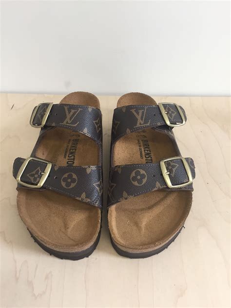 louis vuitton birkenstocks white|Louis Vuitton slip.